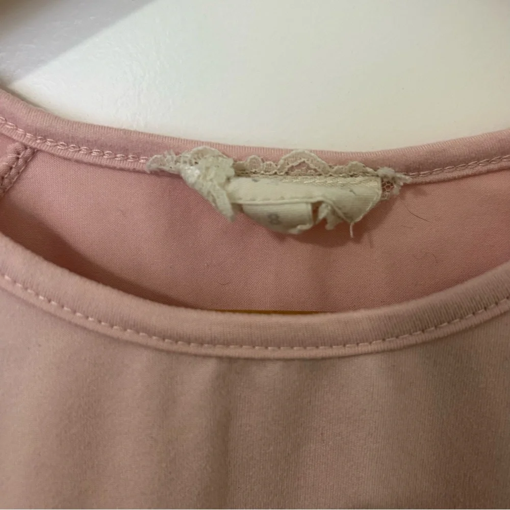 btween Light Pink Mermaid at Heart Short Sleeve Tee Cut Out Shoulders - Picture 2 of 3